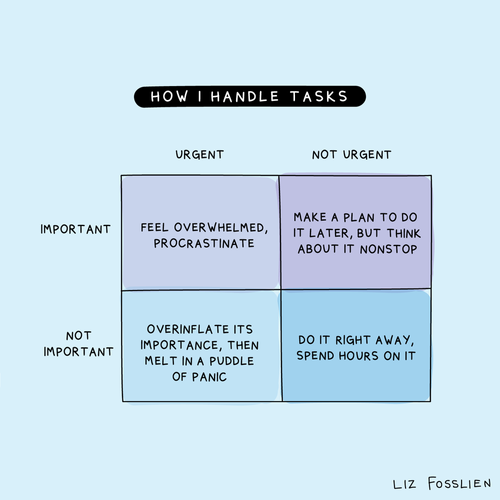 How I Handle Tasks illustration by Liz Fosslien